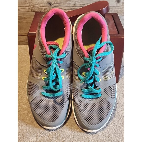 Nike Flex 2014 Run Gray Pink 642767-063 Running Shoes Womens PREOWNED - Size 7 - Picture 7 of 13